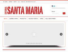 Tablet Screenshot of editorialsantamaria.com